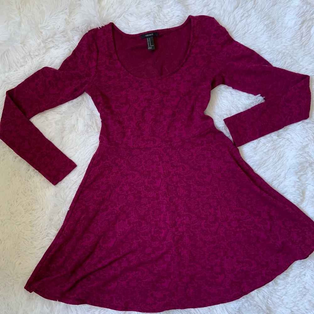 Violet long sleeve dress